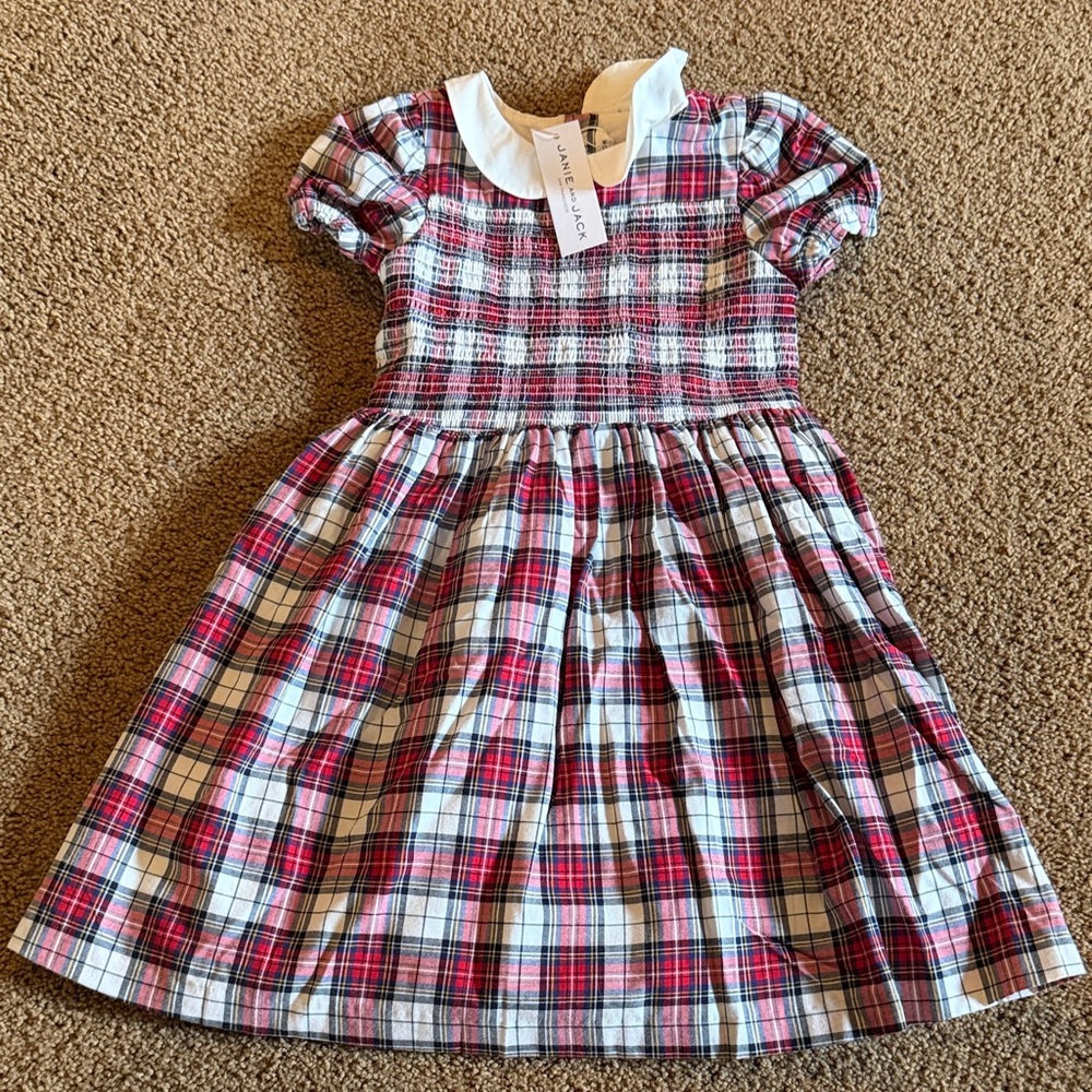 Janie and Jack The Charlotte Smocked Dress 4T
